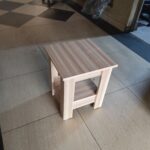 Small wooden table.