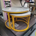 A nesting coffee table