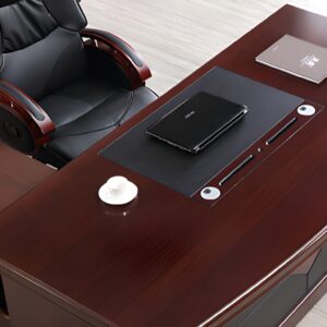 1.6m Executive Mahogany Office Desk