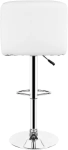 Adjustable Height Bar Stool with Backrest – back view