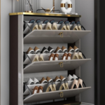 Tipping Shoe Rack