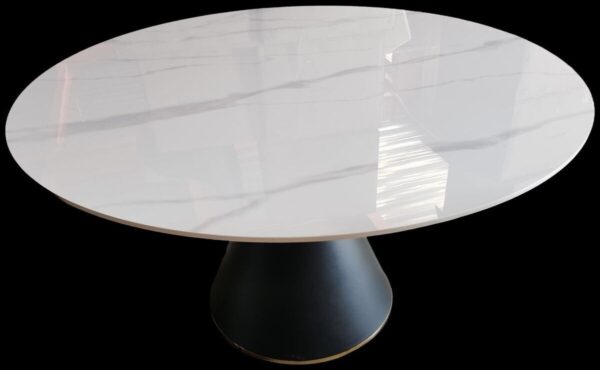 Gold-Plated Stone Marble Dining Table
