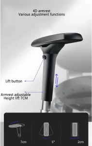 Ergonomic Orthopedic Leather Executive Office Chair