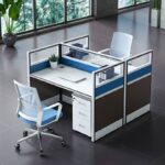 ALPHA BS98 2-Way Workstation Desk (Blue)