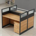 ALPHA BS98 2-Way Workstation Desk (Brown)