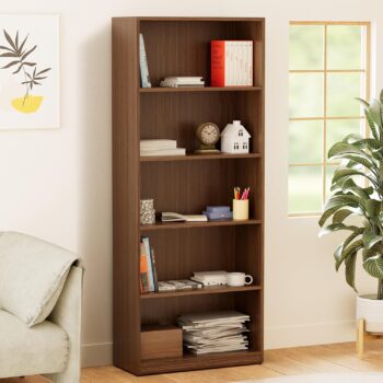 SF 5-Tier Bookcase (Walnut)