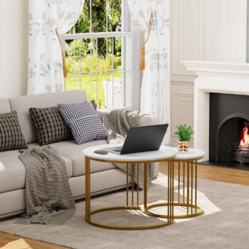 DION C068 Nesting Tables (Marble)