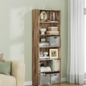 SF 5-Tier Bookcase (Camel Brown)