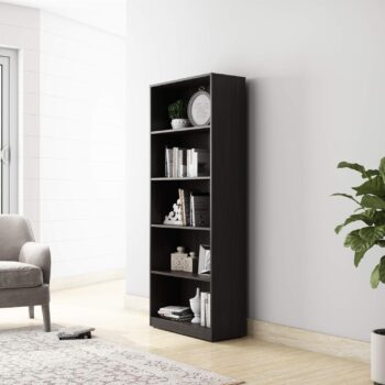 SF 5-Tier Bookcase (Black)