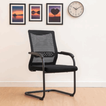 T98 Black Visitors Chair