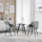 SIENA TJ81 Velvet Chairs (Gray)