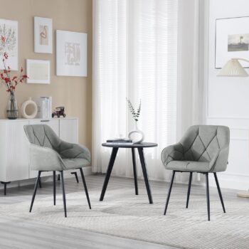 SIENA TJ81 Velvet Chairs (Gray)