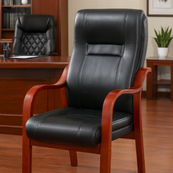 EXL54 Executive Leather Office Visitor Chair