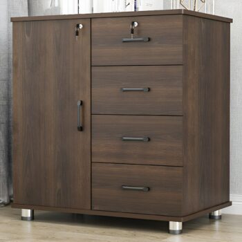 MWC55 Modern Wooden Credenza Cabinet with Drawers
