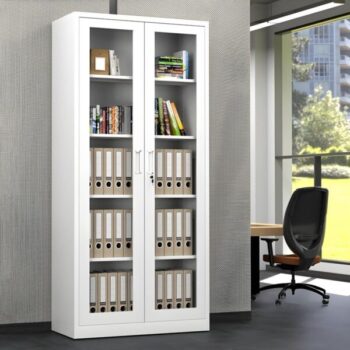 COT55 2-Door Glass Office Cabinet