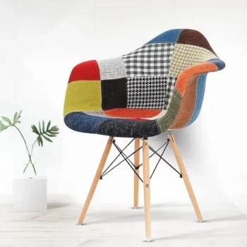 EDDC37 Eames Patchwork Armchair